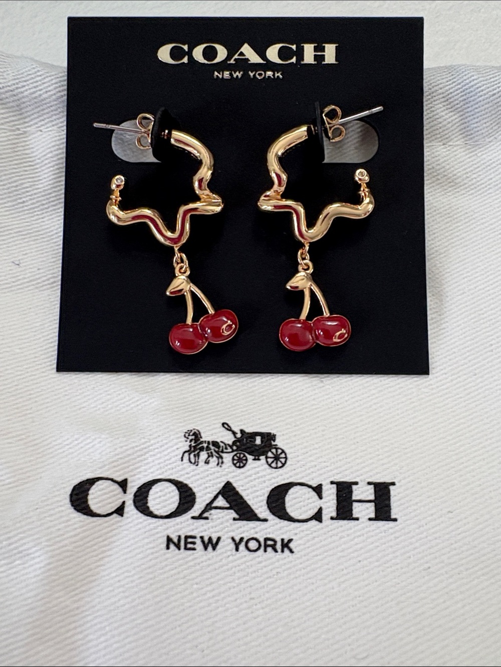 Coach Cherry Earrings - Picture 11 of 12